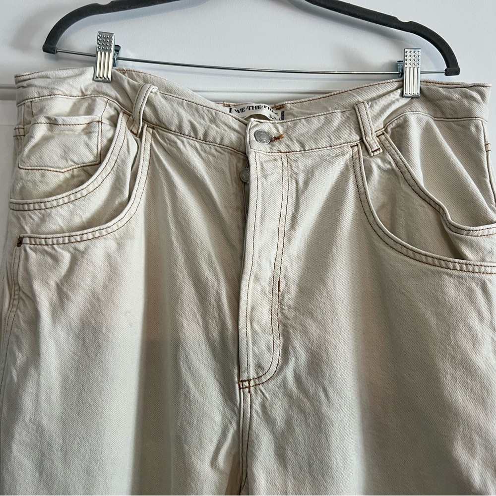 We The Free Off-White wide leg jeans - Picture 2 of 8